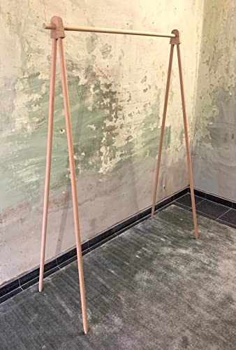 TIDYBOY Kleiderständer aus Holz, Garderobenständer, Garderobe, Clothes Rack und Kleiderstange aus Holz. Designer, Moderner offener Kleiderschrank oder Kleiderregal in Berlin Handgemacht Buche von TIDYBOY
