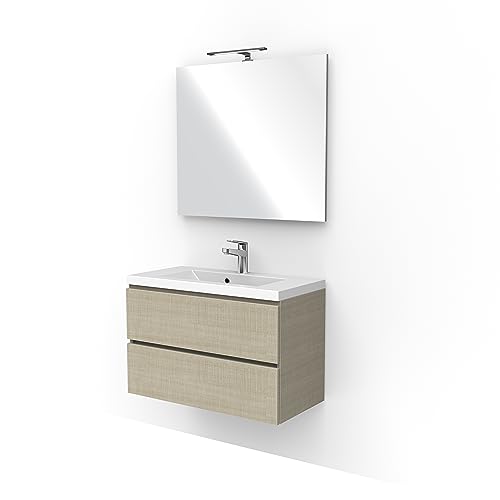 TIENNE4 S.R.L. Badezimmermöbel, Engineered Holz, Promenade, 80 von TIENNE4 S.R.L.