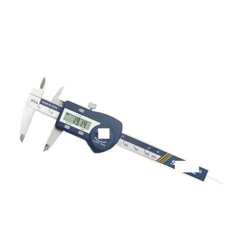 Digitaler Messschieber aus Edelstahl, 4 Zoll, 100 mm, Mikrometer, IP54, wasserdicht, digitale Messwerkzeuge(0-150) von TIEOAXFT