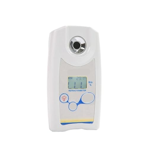 Digitales Refraktometer Brixmeter Zuckerdichtemesser for Obstwein Bier Alkohol Zuckerkonzentrationstester 0,0-53%(0-32 Brix) von TIEOAXFT