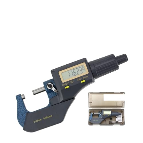 Externes Mikrometer-Set, Außenmikrometer, Mikrometer, mechanische, Messwerkzeuge, mikrometrisches Messgerät zur Messung(Digital Outside 0-25) von TIEOAXFT