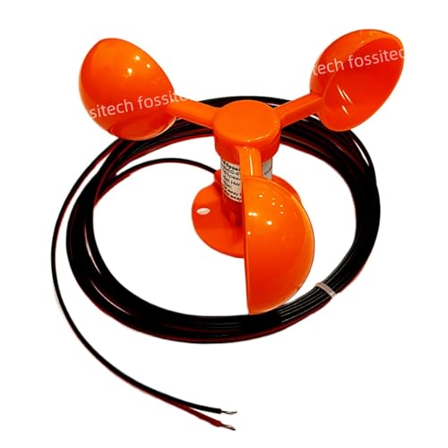 TIEOAXFT 100 KM/H Windgeschwindigkeitssensor Anemometer 14 cm DIY DREI Tassentyp Windgeschwindigkeitsmessung 0-2 V Windgeschwindigkeitstester Windkraftdetektor von TIEOAXFT
