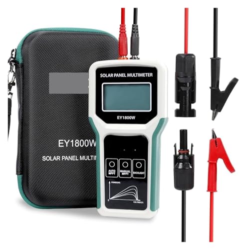 TIEOAXFT 1800-W-Solarpanel-Tester und Leistungsmesser, Messbereich (5~1800 W, 20~120 V, 0~60 A), MPPT-Photovoltaik-Solarpanel-Multimeter von TIEOAXFT