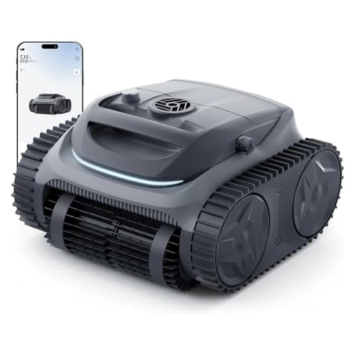 TIEOAXFT 700 Pool-Reinigungsroboter, kabelloser Poolsauger mit hervorragender Saugleistung, DREI Motoren, intelligenter Navigation, APP-Steuerung von TIEOAXFT