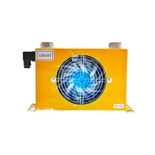 TIEOAXFT AH0608T-CA 60L/min Hydraulischer Luftkühler Heißer Hardware Lüfter Luftkühlung Ölkühler 110/v/220v/24v Kraftstofftankkühlung(AH0608T-CA 220V) von TIEOAXFT