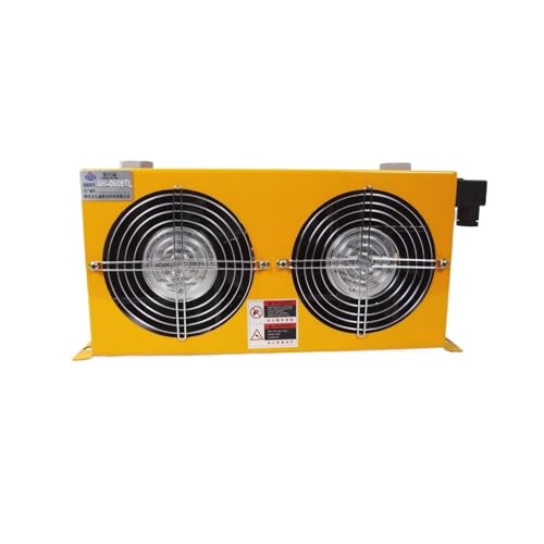 TIEOAXFT AH0608TL-CA Hydraulischer Luftkühler Luftgekühlter Ölkühler AF-Serie Plattenlamellen-Hydraulik-Aluminium-Ölkühler 60 l/min(DC 12V) von TIEOAXFT