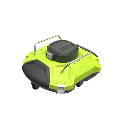 TIEOAXFT Automatischer Poolroboter-Reiniger, Filter, Schwimmbad-Staubsauger, Unterwasserreinigung, kabelloser elektrischer Schwimmbad-Staubsauger(Green) von TIEOAXFT