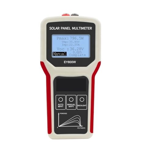 TIEOAXFT EY800W LCD MPPT Solarpanel-Multimeter Solarpanel-Tester Smart Stromtester Spannungstester Digital Power PV Meter VOC TIEOAXFT EY800W LCD MPPT Solarpanel-Multimeter Solarpanel-Tester Smart Stromtester Spannungstester Digital Power PV Meter VOC von TIEOAXFT