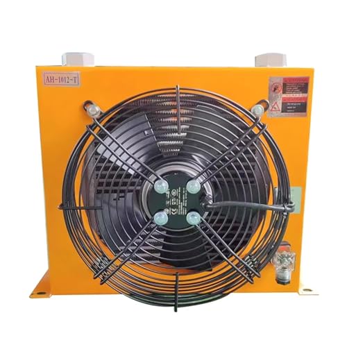 TIEOAXFT Hydraulischer luftgekühlter Kühler AH1012T-CA Hydraulischer Luftkühler DC 12 V/24 V/AC 220/V/380 V 100 l/min Hydrauliksystemkühler 1400 U/min(DC 24V) von TIEOAXFT