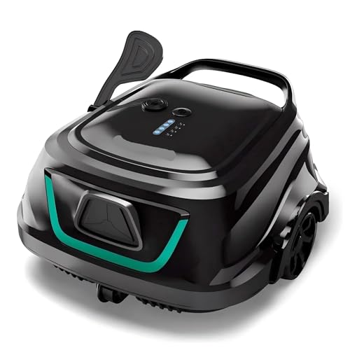 TIEOAXFT Kabelloser Roboter-Poolstaubsauger, Reine Bodenreinigung for oberirdische Pools mit flachem Boden (bis zu 100 m²) von TIEOAXFT