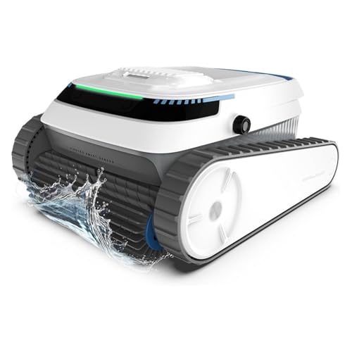 TIEOAXFT Poolsauger for Einbaupools, Poolreinigungsroboter mit intelligenter Navigation, Wandkletterreiniger, reinigt Böden von TIEOAXFT