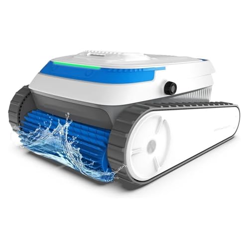 TIEOAXFT Poolsauger for Einbaupools, Poolreinigungsroboter mit intelligenter Navigation, Wandkletterreiniger, reinigt Böden von TIEOAXFT