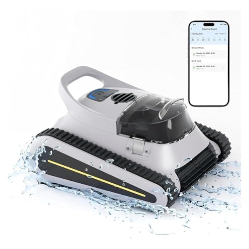 TIEOAXFT Poolsauger for Einbaupools, kabelloser Poolroboter, Poolsauger mit verbessertem Dreifachmotor, Wandklettern von TIEOAXFT