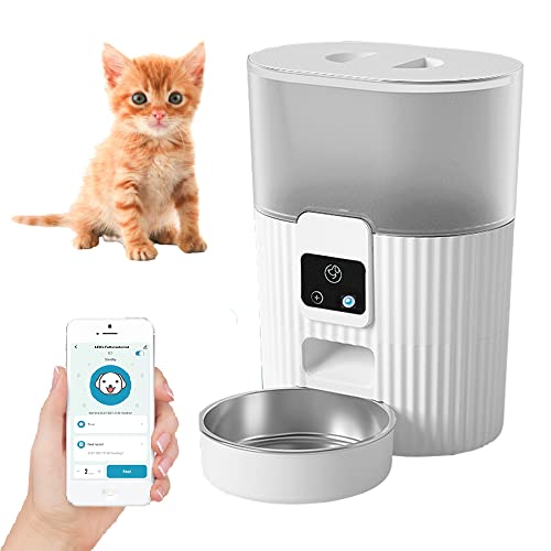 Smart Futterautomat für Katze, WiFi Katzenfutterautomat mit App-Steuerung, transparente Futterbehälter: Füllstand Immer im Blick Smart Futterautomat für Katze, WiFi Katzenfutterautomat mit App-Steuerung, transparente Futterbehälter: Füllstand Immer im Blick von TIERISCH SMART