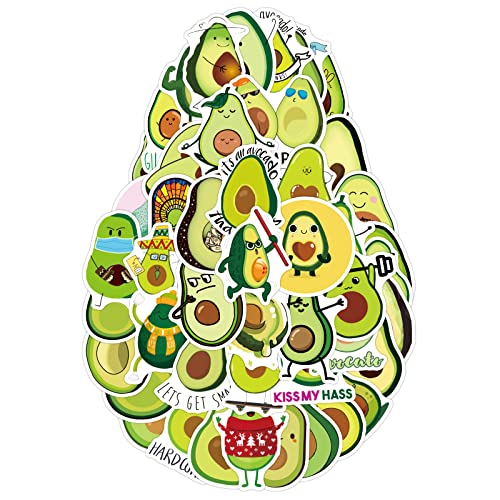 TIESOME 100pcs Avocado Aufkleber, Aufkleber, Avocado Wasserfeste Vinyl Aufkleber für Wasserflaschen Laptops Kühlschränke Gepäck Computer Mobiltelefone Skateboards Dekoration TIESOME 100pcs Avocado Aufkleber, Aufkleber, Avocado Wasserfeste Vinyl Aufkleber für Wasserflaschen Laptops Kühlschränke Gepäck Computer Mobiltelefone Skateboards Dekoration von TIESOME