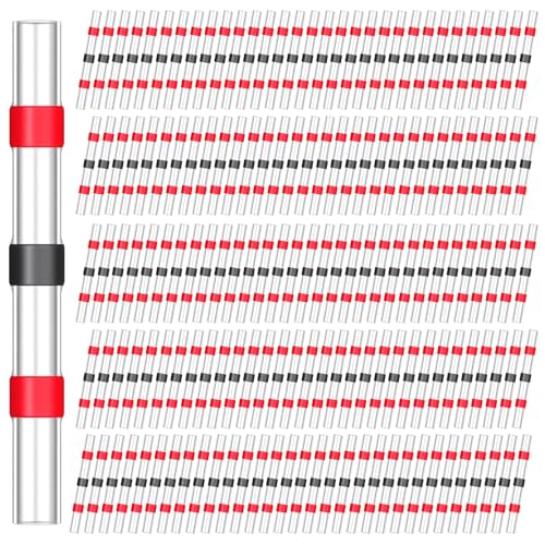 TIESOME 150 Stück Lötverbinder mit Schrumpfschlauch, AWG 22-18 Lötdichtung Drahtverbinder Lötdichtungsdrahtverbinder Kabelverbinder Wasserdicht Lötverbinder Rot für Automobil Marine Boot TIESOME 150 Stück Lötverbinder mit Schrumpfschlauch, AWG 22-18 Lötdichtung Drahtverbinder Lötdichtungsdrahtverbinder Kabelverbinder Wasserdicht Lötverbinder Rot für Automobil Marine Boot von TIESOME
