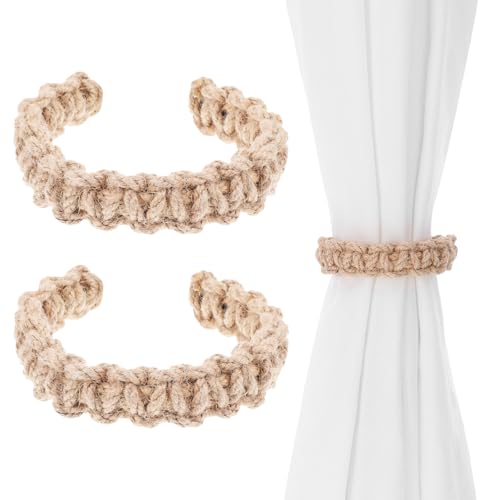 TIESOME 2 Stück Boho Raffhalter Für Geflochtene Vorhänge, Raffhalter Für Vorhänge Vorhang Raffhalter Vorhang Halter Handgefertigte Geflochtene Vorhänge Für Das Home Office Vorhänge Dekorationszubehör TIESOME 2 Stück Boho Raffhalter Für Geflochtene Vorhänge, Raffhalter Für Vorhänge Vorhang Raffhalter Vorhang Halter Handgefertigte Geflochtene Vorhänge Für Das Home Office Vorhänge Dekorationszubehör von TIESOME