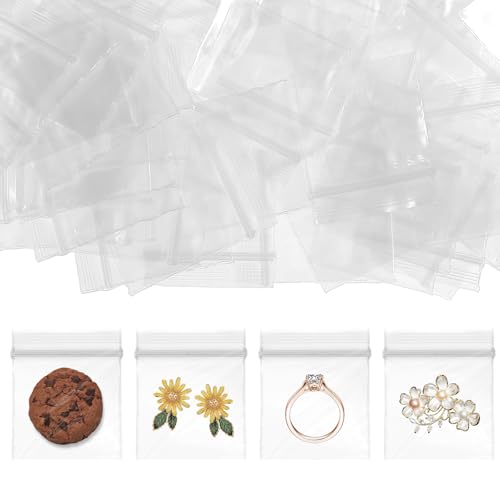 TIESOME 200 Stück Mini Druckverschlussbeutel, 25x30mm Kleine Tüten mit Verschluss Druckverschlussbeutel Klein Wiederverschließbare TIESOME 200 Stück Mini Druckverschlussbeutel, 25x30mm Kleine Tüten mit Verschluss Druckverschlussbeutel Klein Wiederverschließbare von TIESOME