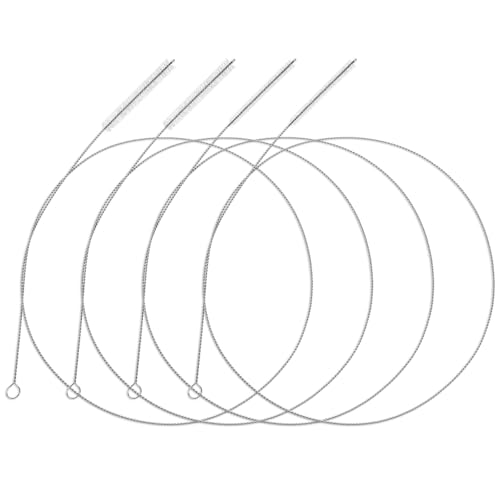 TIESOME 4 Stück 40 Zoll Bürstenreiniger zum Reinigen von Strohhalmen, extra Lange Pfeifenreiniger mit weichem Nylonborstenkopf zum Reinigen von Strohhalmen, Kegerator-Rohr, Schlauch von TIESOME