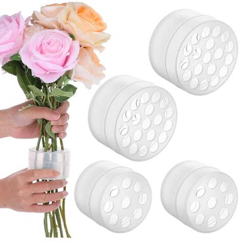 TIESOME 4 Stück Blumenhalter, Blumenstielhalter Twister Spiralförmiger Ikebana Stielhalter Stielhalter DIY Blumenstrauß Twister Blumenarrangement Halter Runder Blumen Fixierungswerkzeug von TIESOME