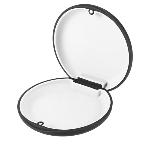 TIESOME Zahnspangendose, Zahnprothesen Behälter, Tragbarer Gebissdose Prothesendose Zahnspangenbox Spangendose für Zahnprothese für Reisen und täglichen Gebrauch für Menschen Zahnspangen(schwarz) von TIESOME