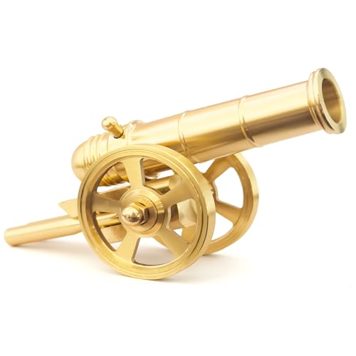 TIETHEKNOT Miniatur Messing Napoleon Kanonenmodell Handpoliertes Schreibtisch-Schmuckstück Sammlerstück von TIETHEKNOT