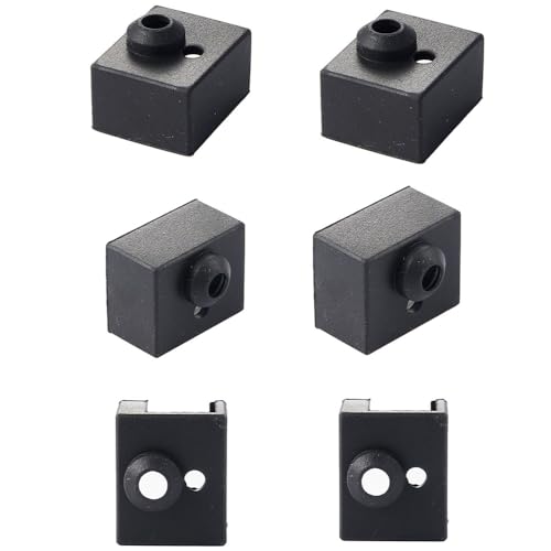 6 Stück Ender 3 S1 Silikon-Socken, Sprite Extruder Silikon-Socken, Ender 3 S1 Pro Silikonsocken für Ender 3 S1/Ender 3 S1 Pro/Ender 3 S1 Plus 3D-Drucker, CR10 Smart Pro/Sermoon von TIEXYE