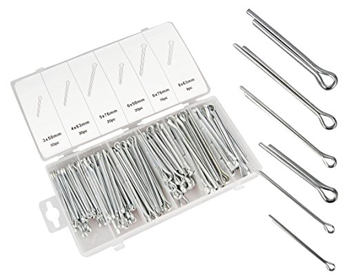 144 Große Splinte im Set, 144 Sicherungsstifte in 6 verschiedenen Größen im Sortimentskasten 144 Große Splinte im Set, 144 Sicherungsstifte in 6 verschiedenen Größen im Sortimentskasten von TIFLER