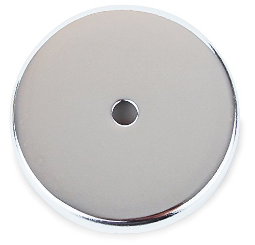 6 x Rundmagnet 81 x 10 mm bis 43 kg, Starker Magnet rund, verchromt von TIFLER