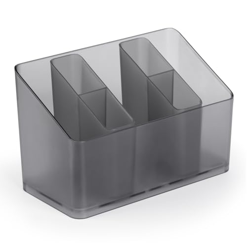 TIFULLHOME Medizinschrank-Organizer, langlebige Kunststoff-Aufbewahrung mit 2 kleinen herausnehmbaren Trennwänden, speziell für Badezimmer, Medizinschrank, 16,8 x 10,4 x 8,1 cm, mattgrau TIFULLHOME Medizinschrank-Organizer, langlebige Kunststoff-Aufbewahrung mit 2 kleinen herausnehmbaren Trennwänden, speziell für Badezimmer, Medizinschrank, 16,8 x 10,4 x 8,1 cm, mattgrau von TIFULLHOME
