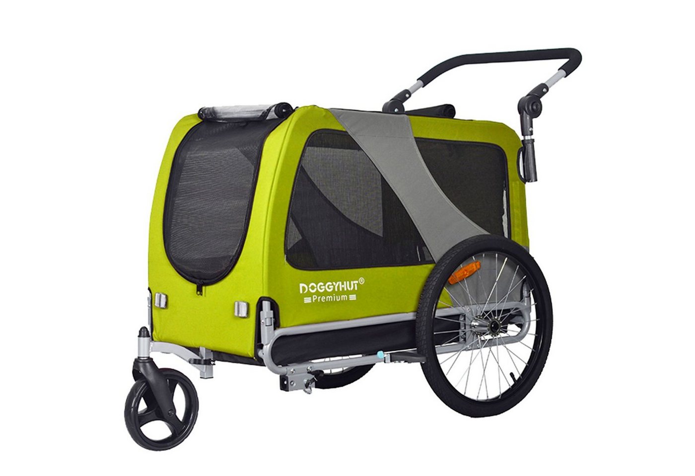 TIGGO Fahrradhundeanhänger DOGGYHUT® XL Hundefahrradanhänger & Jogger Fahrradanhänger, Geeignet für große Hunde - Maximale Schulterhöhe des Hundes: 60 cm von TIGGO