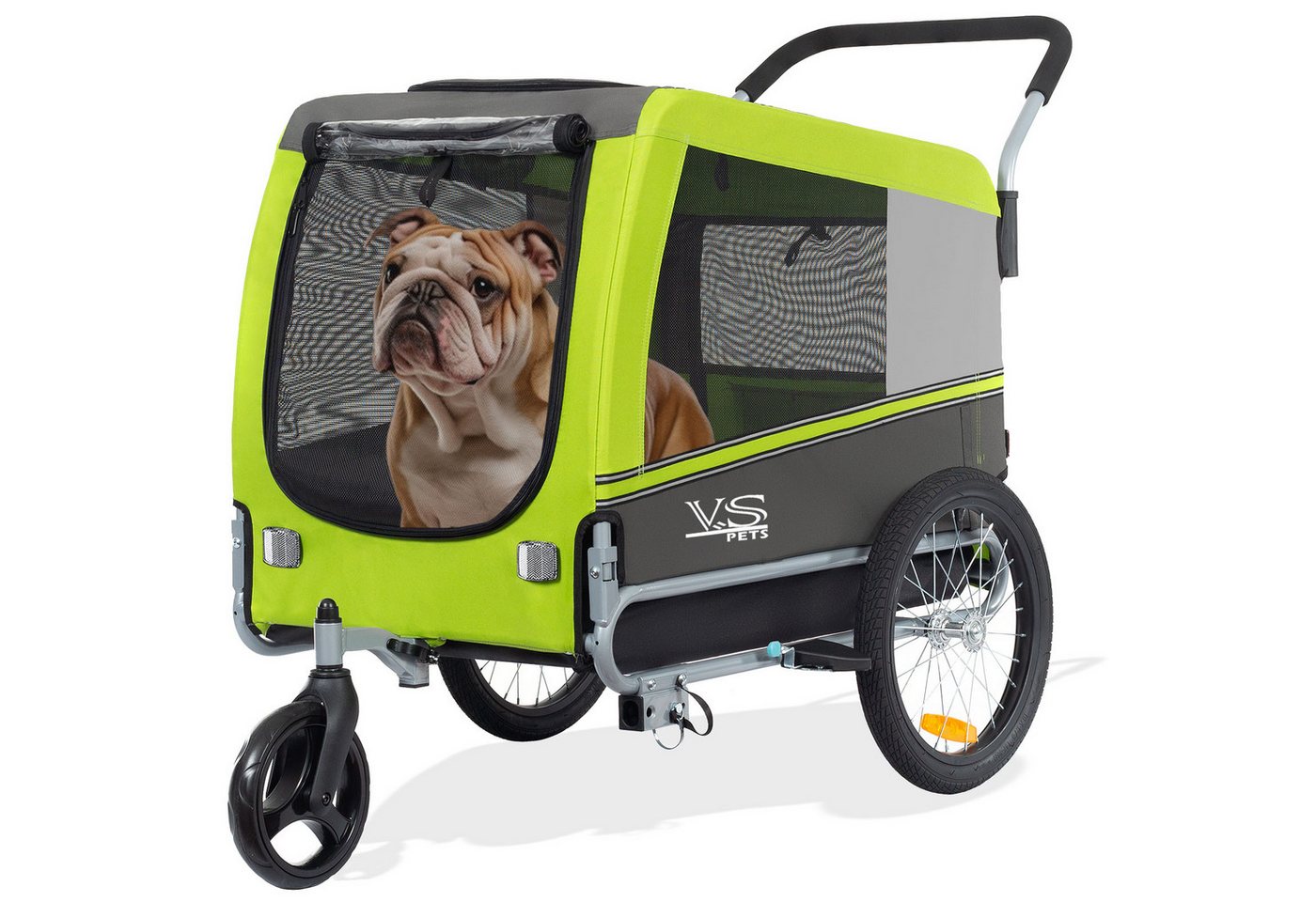 TIGGO Fahrradhundeanhänger TIGGO VS Pets Hundefahrradanhänger Hundetransporter Fahrradanhänger, Geeignet für mittelgroße bis große Hunde von TIGGO