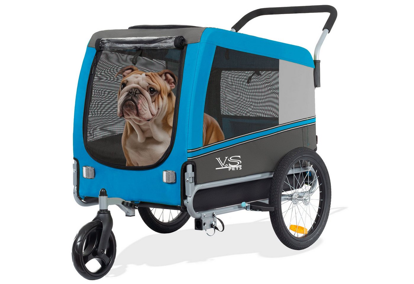 TIGGO Fahrradhundeanhänger TIGGO VS Pets Hundefahrradanhänger Hundetransporter Fahrradanhänger, Geeignet für mittelgroße bis große Hunde von TIGGO