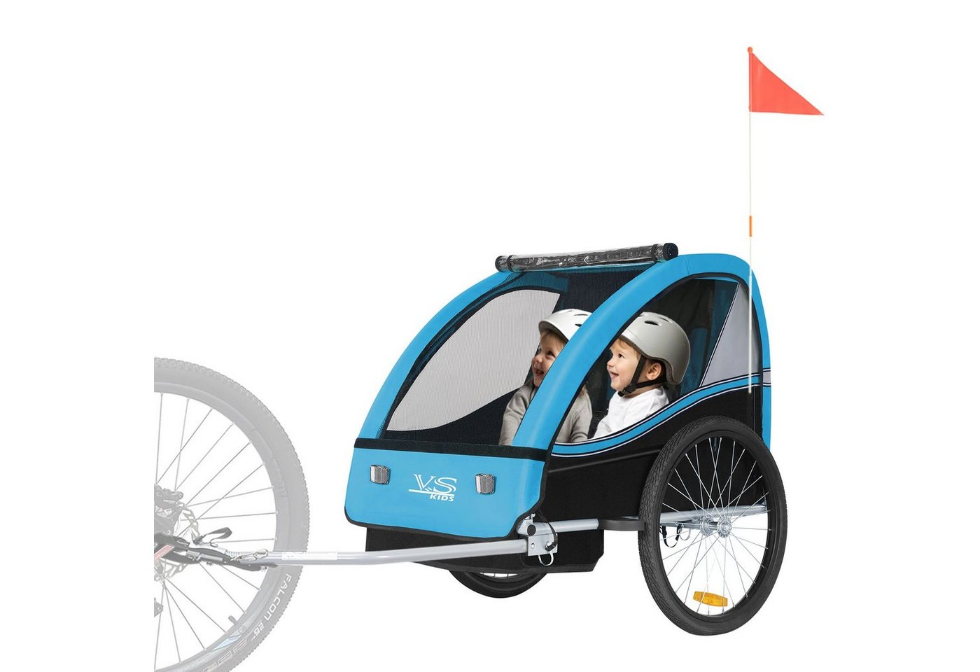 TIGGO Fahrradkinderanhänger Tiggo VS Kinderanhänger Fahrradanhänger für 1 oder 2 Kinder von TIGGO