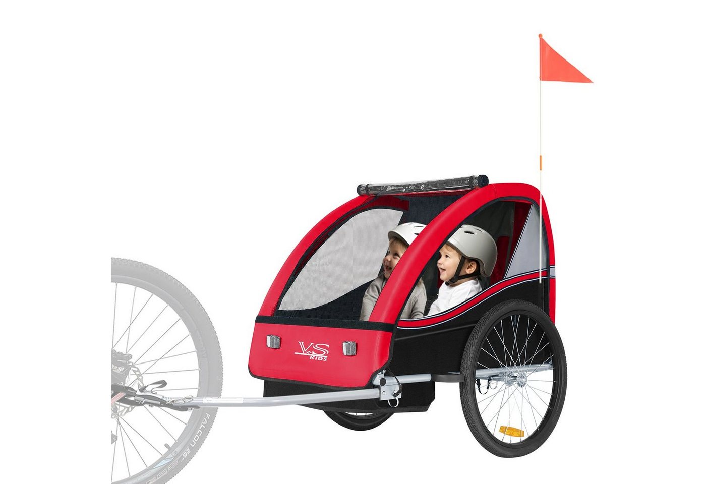 TIGGO Fahrradkinderanhänger Tiggo VS Kinderanhänger Fahrradanhänger für 1 oder 2 Kinder von TIGGO