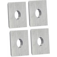Quadratische Wendeplatte 12 x 12 x 1,5 mm 35° 4 Stück Wendemesser für Hartholz, Weichholz, Plastik & Spanplatten geeignet Ersatzmesser für von TIGRA