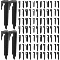 100 Stück Heringe für Begrenzungskabel von Rasenrobotern, Haken für Rasenmäher, Bodenbefestigungsstifte für Begrenzungskabel von Rasenrobotern von TIGREZY