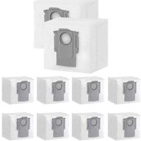 10er-Pack Staubbeutel für Xiaomi Roborock S7 Max Ultra / S7 Pro Ultra / Q7+ / Q7 Max+ / Q5+ Roboter-Staubsauger-Saugstation 3L Einweg-Ersatzbeutel von TIGREZY