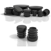 16 mm runde Lamellenkappen für Rundrohre, PE-Rundendkappen, für Metallrohre, Stühle, Sofas, Tische und Regale, 20 Stück 16 mm runde Lamellenkappen für Rundrohre, PE-Rundendkappen, für Metallrohre, Stühle, Sofas, Tische und Regale, 20 Stück von TIGREZY