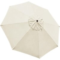 2,7 m Terrassenschirm-Ersatzabdeckungen, 8 Rippen, Marktschirm-Überdachung (nur überdachung) (Natur) von TIGREZY