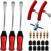 22Pcs Auto Felgenschutz Kit Reifenwechsel Hebel Felgenreparatur Werkzeuge Reifen Löffel Reifen Zubehör von TIGREZY
