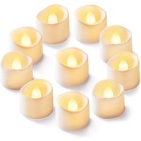 24 Pcs LED elektronische kerzen kleine teelicht CR2032 elektronische welle mund glänzend simulation kerze Halloween dekoration kerze licht von TIGREZY