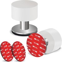 2er-Pack Türstopper mit zusätzlichen Aufklebern, Gehäuse aus weißem Gummi und Edelstahl – robuste, schalldichte Türstopper für Zuhause und das Büro 2er-Pack Türstopper mit zusätzlichen Aufklebern, Gehäuse aus weißem Gummi und Edelstahl – robuste, schalldichte Türstopper für Zuhause und das Büro von TIGREZY