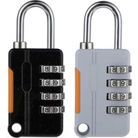 2er-Pack kleines 4-stelliges digitales Zahlenschloss, robustes Vorhängeschloss aus Zinklegierung für Schließfächer, Koffer, Schule, Fitnessstudio 2er-Pack kleines 4-stelliges digitales Zahlenschloss, robustes Vorhängeschloss aus Zinklegierung für Schließfächer, Koffer, Schule, Fitnessstudio von TIGREZY
