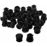 35 Stück Chaiselongue-Fußkappe, Endkappe, Beinrohreinsatz, Tischmöbelschutz, Kunststoff, rund, 14 mm Außendurchmesser, 13 mm Innendurchmesser von TIGREZY