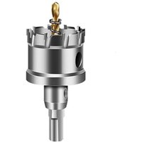 35 mm Wolframcarbid-Lochsäge, TCT-Lochsägenbohrer mit 1 titanbeschichteten Pilotbohrer für Edelstahl, Blech, Metall von TIGREZY