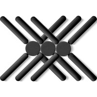 3er-Pack faltbare Untersetzer aus Silikon, rutschfest, zusammenklappbar, kompakt, erweiterbar, Schwarz 3er-Pack faltbare Untersetzer aus Silikon, rutschfest, zusammenklappbar, kompakt, erweiterbar, Schwarz von TIGREZY