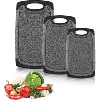 3er Set Schneidebretter, Lebensmittel PP-Material, Küchenschneidebrett, rutschfest und antibakteriell für Fleisch, Gemüse, Obst 3er Set Schneidebretter, Lebensmittel PP-Material, Küchenschneidebrett, rutschfest und antibakteriell für Fleisch, Gemüse, Obst von TIGREZY