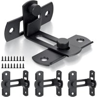 4er-Pack 90-Grad-Scheunentorschlösser, Scheunentor-Sicherheitsschlösser, Schiebetür-Hakenschlösser, antike Türschlösser, Weinschrank-Türschlösser, 4er-Pack 90-Grad-Scheunentorschlösser, Scheunentor-Sicherheitsschlösser, Schiebetür-Hakenschlösser, antike Türschlösser, Weinschrank-Türschlösser, von TIGREZY