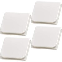4er-Pack Duschvorhang-Clips für Liner, winddichte Spritzschutzhalter, selbstklebende Badewannenvorhang-Clips zum Festhalten des Vorhangs, weiß 4er-Pack Duschvorhang-Clips für Liner, winddichte Spritzschutzhalter, selbstklebende Badewannenvorhang-Clips zum Festhalten des Vorhangs, weiß von TIGREZY